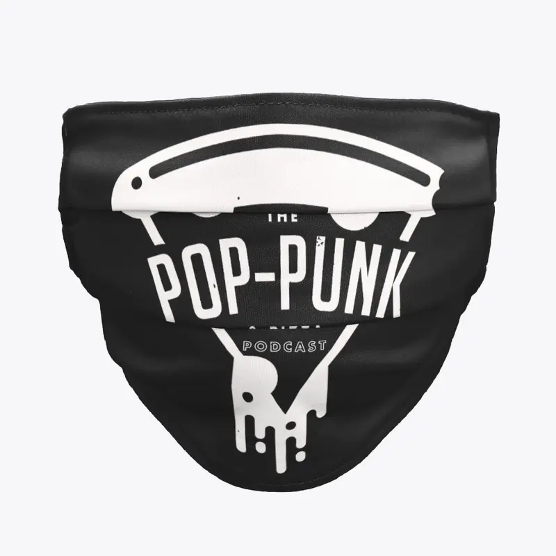 Pop-Punk & Pizza Black Face Mask